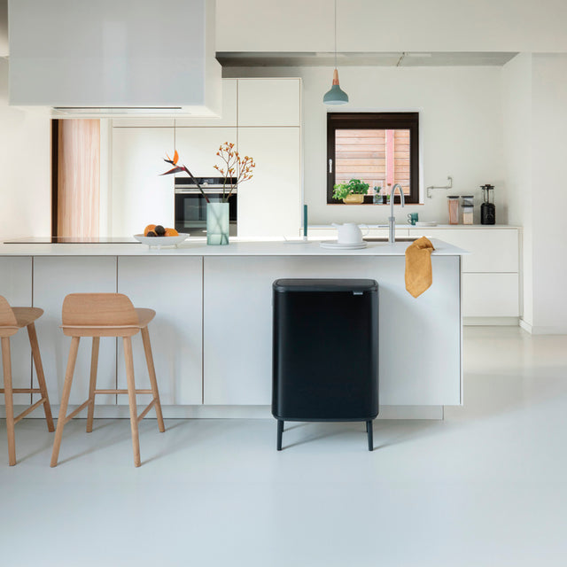 Basurero Bo Touch Hi 2 x 30 Lt Matt Black