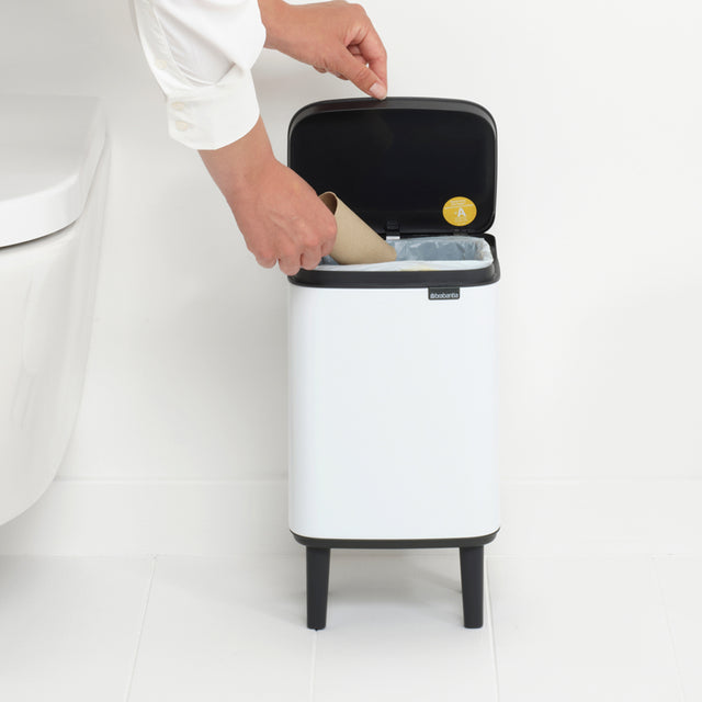 Basurero Bo Hi 4 Lt White
