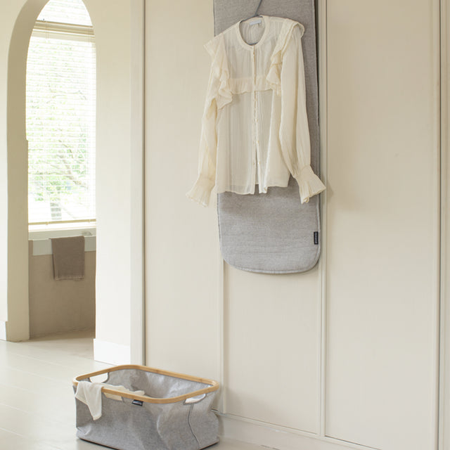 Manta planchado vapor para puerta Grey