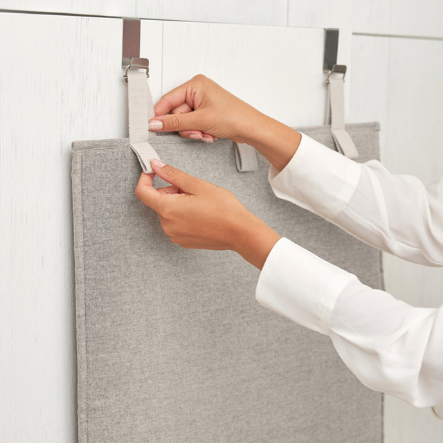 Manta planchado vapor para puerta Grey