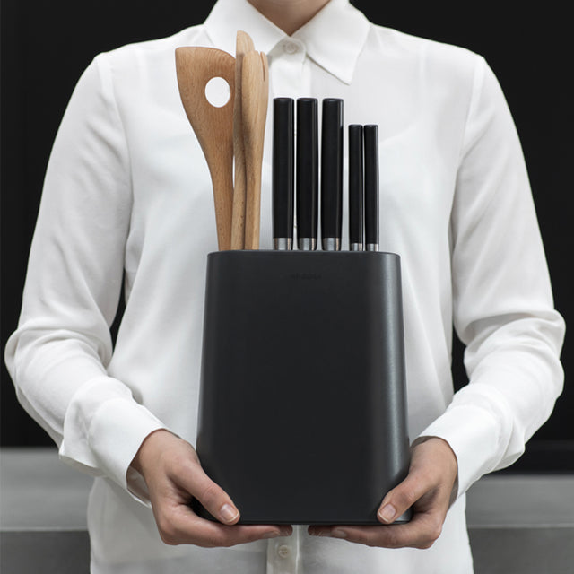 Soporte Bloque para cuchillos y utensilios Dark Grey