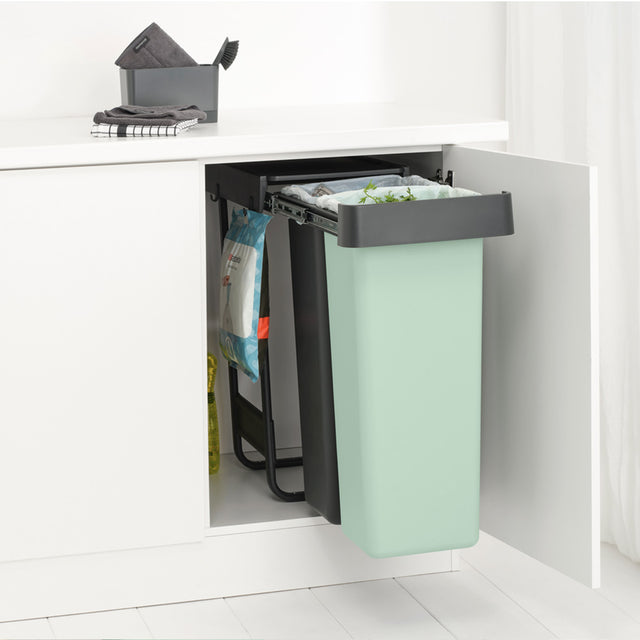Basurero Sort & Go 2 x 30 Lt Dark Grey & Jade Green