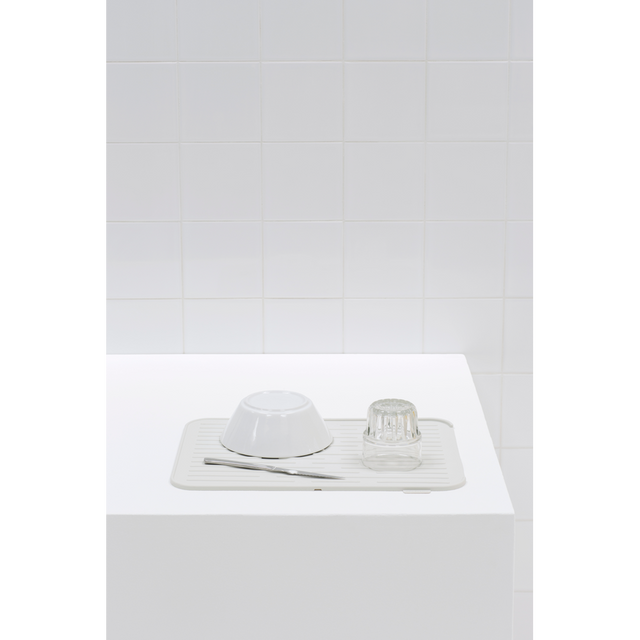 Bandeja secaplatos de silicona SinkSide Light Grey