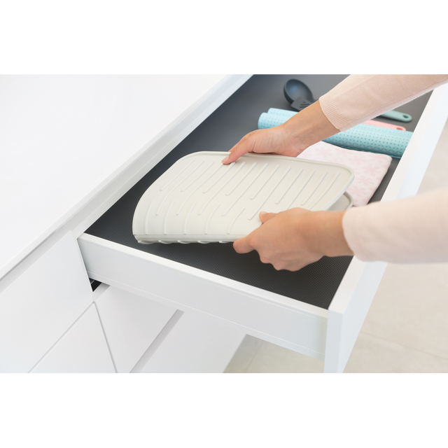 Bandeja secaplatos de silicona SinkSide Light Grey