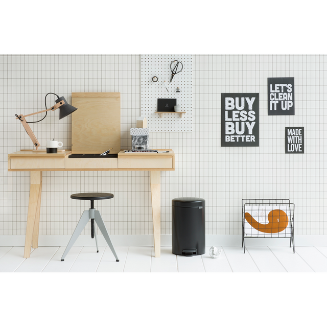 Basurero Pedal NewIcon 12 Lt Matt Black