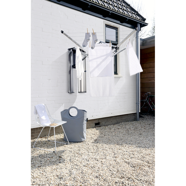 Tendedero Wallfix 24 Mt con funda protectora Metallic Grey