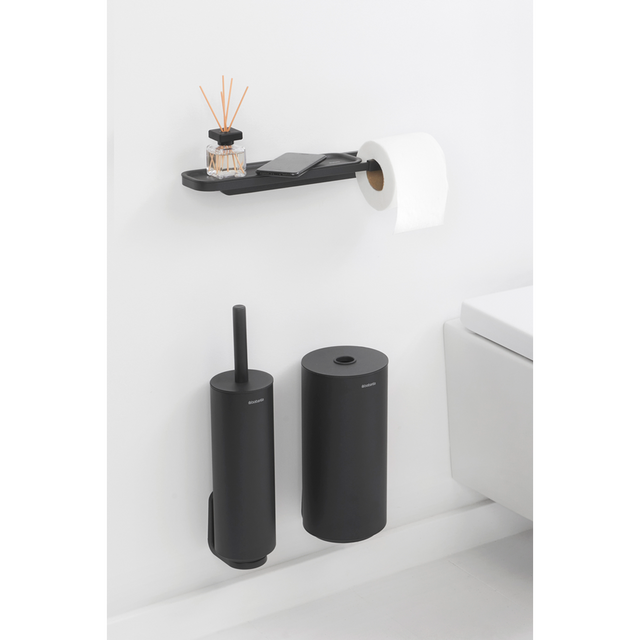 Porta Rollos con estante MindSet Mineral Infinite Grey