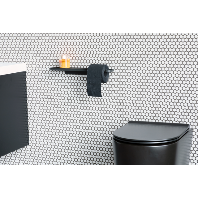 Porta Rollos con estante MindSet Mineral Infinite Grey