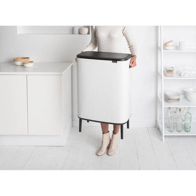 Basurero Bo Touch Hi 2 x 30 Lt White