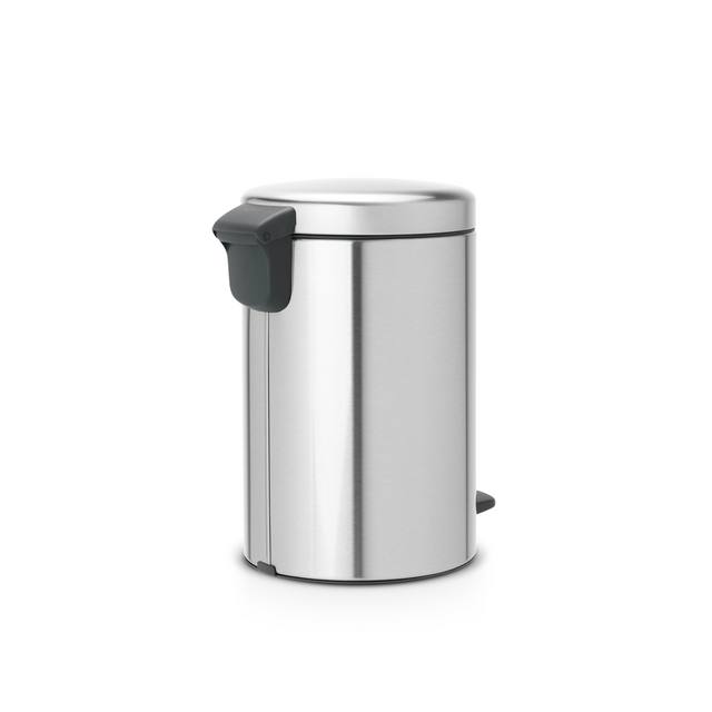 Basurero Pedal NewIcon 12 Lt Matt Steel Fingerprint Proof