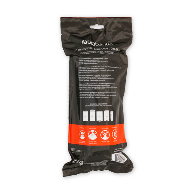 Bolsas de basura PerfectFit L 45 Lt