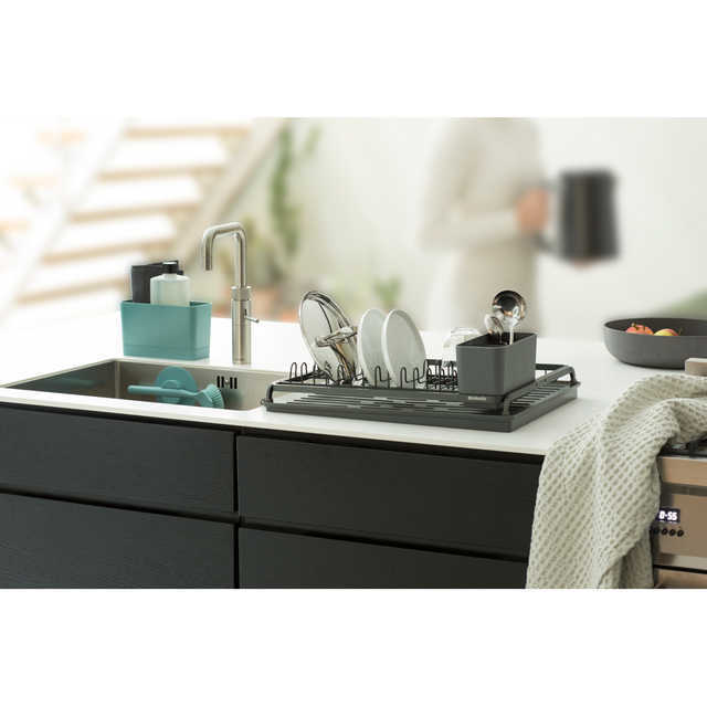 Secaplatos compacto SinkSide Dark Grey