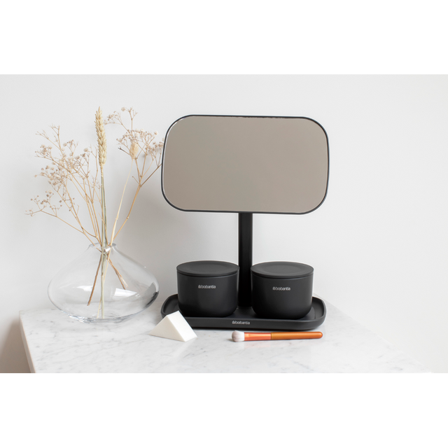 Espejo con bandeja de almacenaje Dark Grey