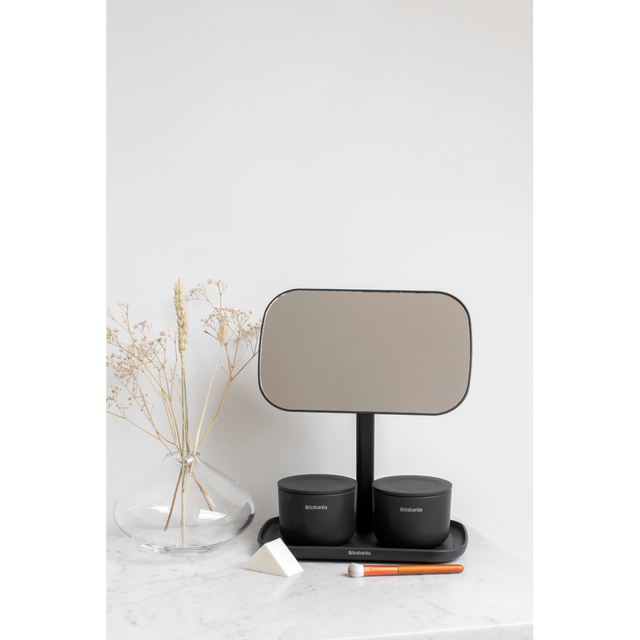 Espejo con bandeja de almacenaje Dark Grey