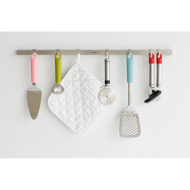 Barra pared 60 cm 7 ganchos Matt Steel