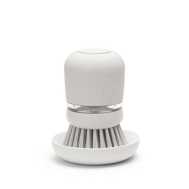Cepillo para platos con dispensador Light Grey