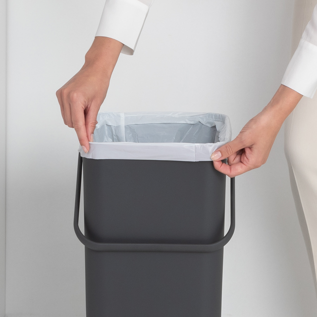 Basurero Reciclaje Sort & Go 40 Lt Grey