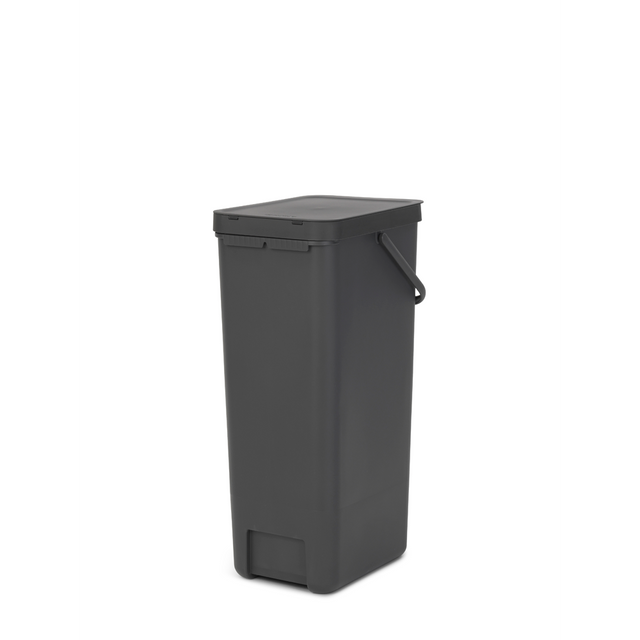 Basurero Reciclaje Sort & Go 40 Lt Grey