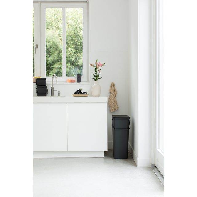 Basurero Reciclaje Sort & Go 40 Lt Grey