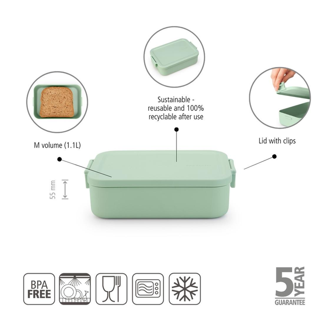 Pack Contenedores Almuerzo Mediano Jade
