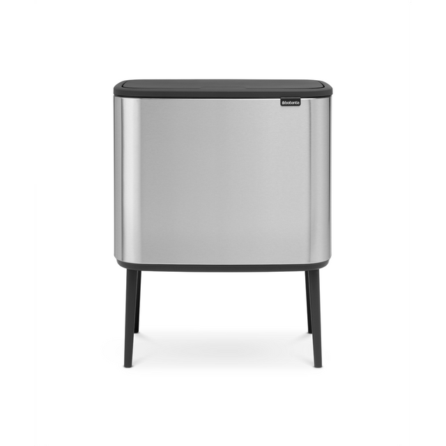 Basurero Bo Touch 36 Lt Matt Steel Fingerprint Proof