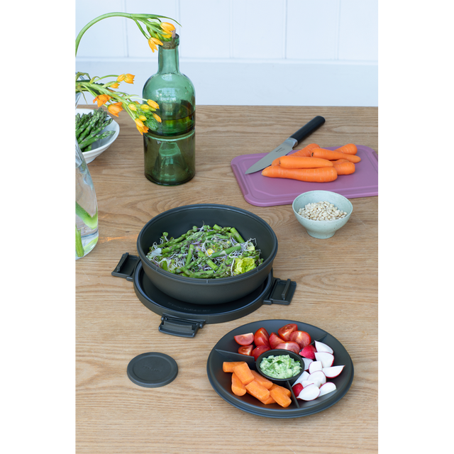 Bowl para ensalada Make & Take 1,3 Lt Dark Grey