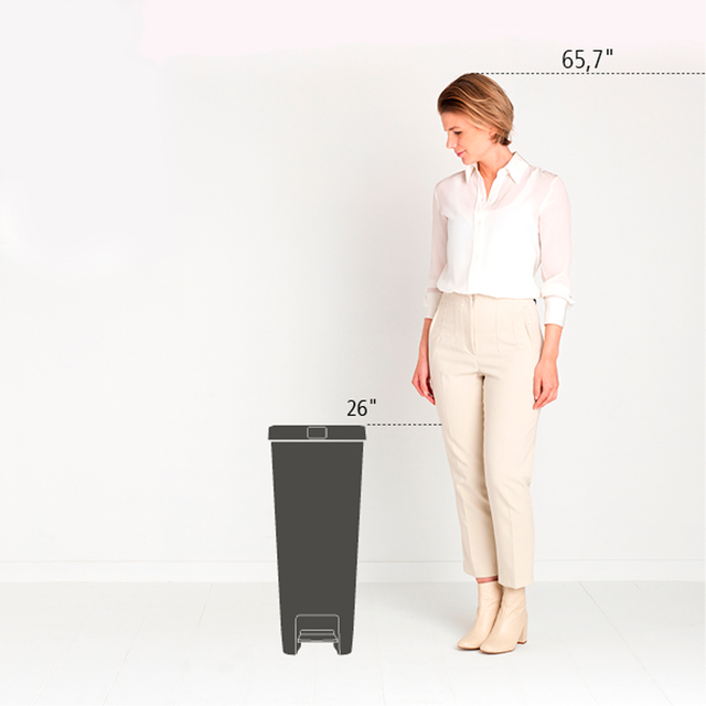 Basurero de pedal StepUp 40 Lt Jade Green