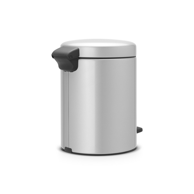 Basurero Pedal NewIcon 5 Lt Metallic Grey