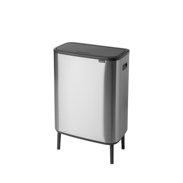 Basurero Bo Touch Hi 60 Lt Matt Steel Fingerprint Proof