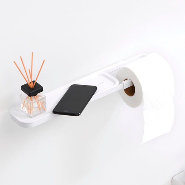 Portarrollos con estante MindSet White