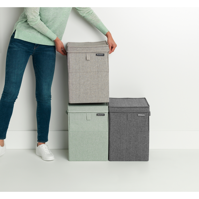 Caja apilable para ropa 35 Lt Pepper Black