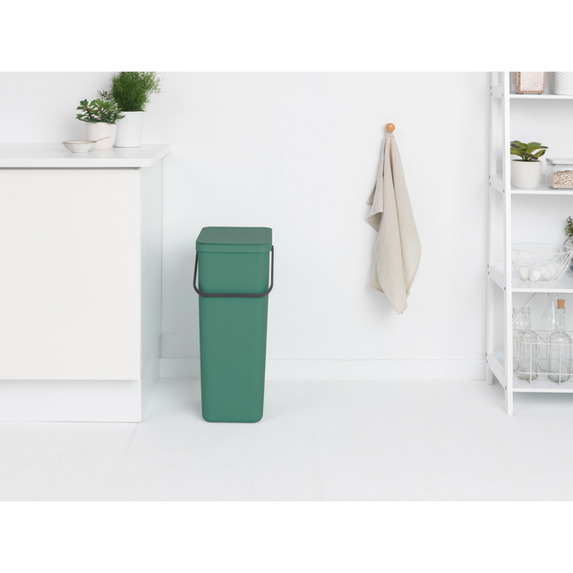 Basurero Reciclaje Sort & Go 40 Lt Fir Green