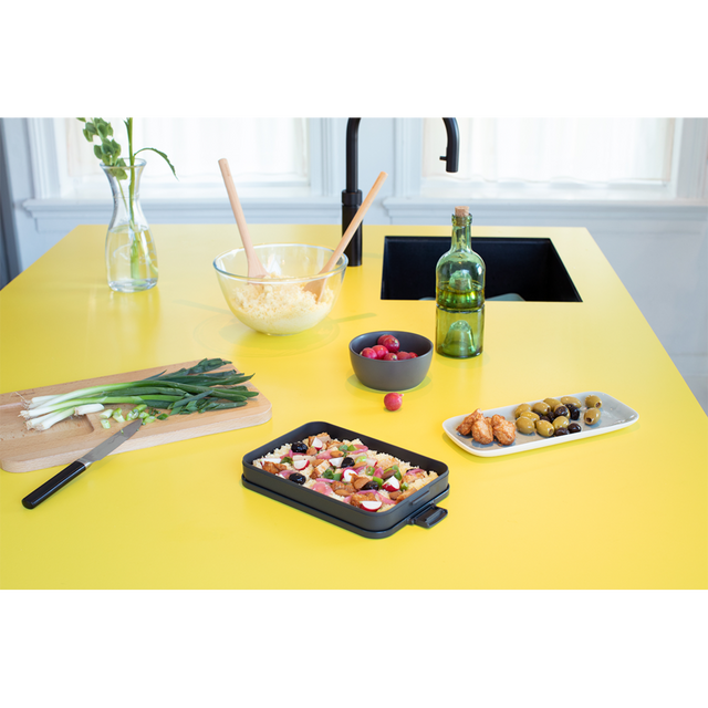 Contenedor para almuerzo Make & Take Plano Dark Grey