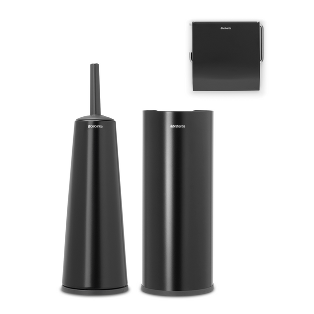 Set de 3 accesorios de baño ReNew Matt Black