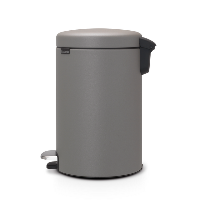 Basurero Pedal NewIcon 12 Lt Gris Mate