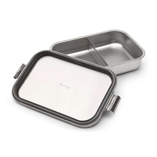 Contenedor para almuerzo Make & Take Bento grande acero inoxidable - Matt Steel