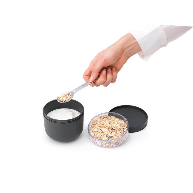 Bol de desayuno Make & Take 0,5L plástico - Dark Grey