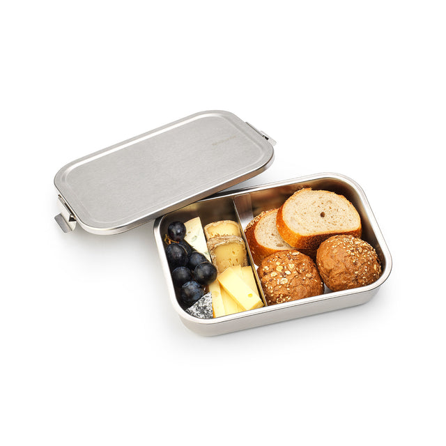 Contenedor para almuerzo Make & Take Bento grande acero inoxidable - Matt Steel