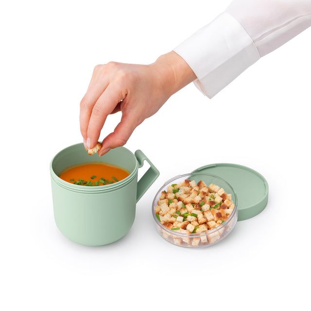 Taza para sopa Make & Take 0,6 L plástico - Jade Green