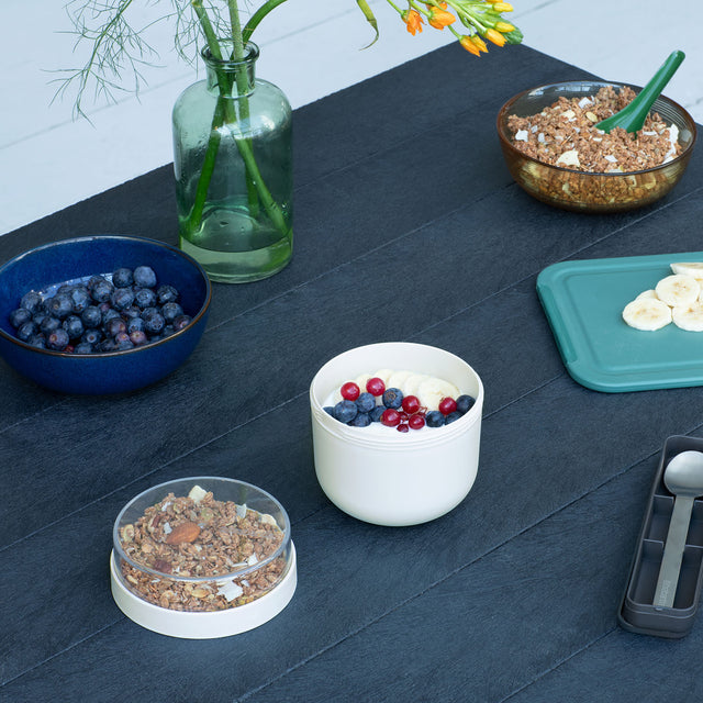 Bol de desayuno Make & Take 0,5L plástico - Light Grey