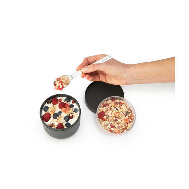 Bol de desayuno Make & Take 0,5L plástico - Dark Grey