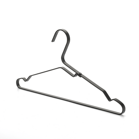 Set de 4 Colgadores de Ropa Aluminio Black