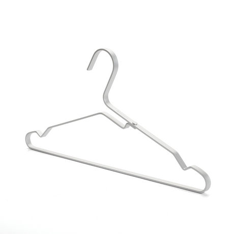Set de 4 Colgadores de Ropa Aluminio Silver