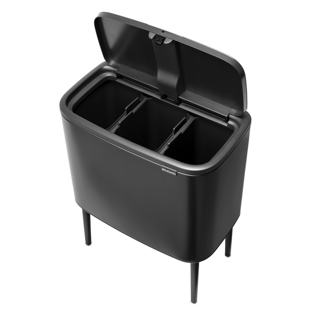 Basurero Bo Touch 3 x 11 Lt Confident Grey