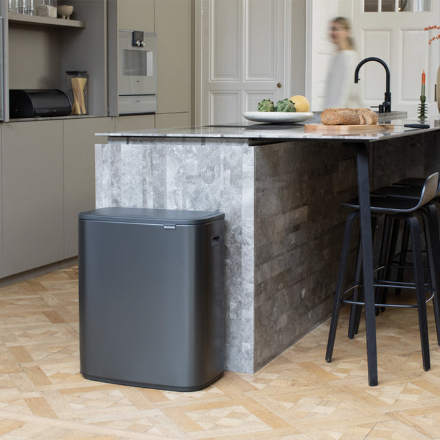 Basurero Bo Touch 60 Lt Confident Grey