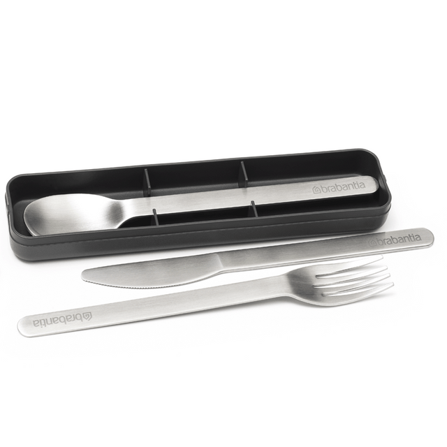 Set 3 Cubiertos Make & Take Dark Grey