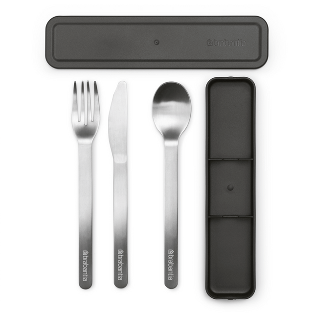 Set 3 Cubiertos Make & Take Dark Grey