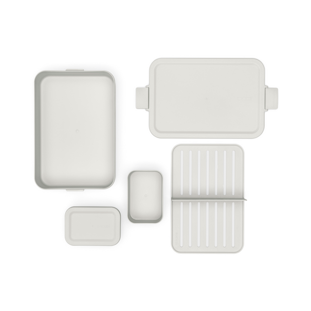 Contenedor para almuerzo Make & Take Bento Grande Light Grey
