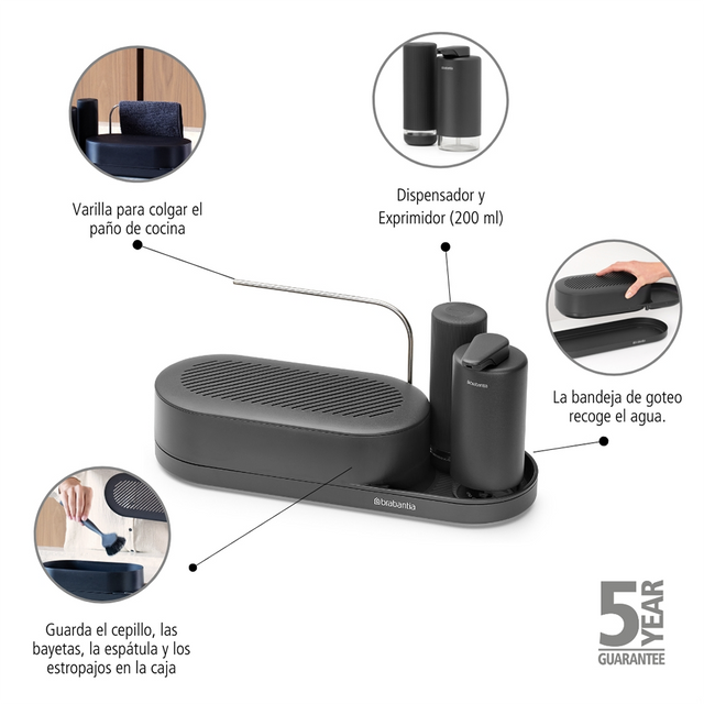 Set Organizador x3 SinkStyle Infinite Grey