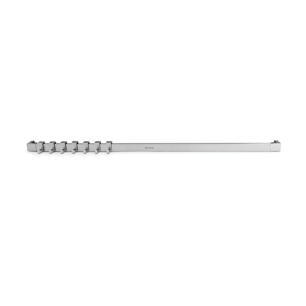 Barra pared 60 cm 7 ganchos Matt Steel